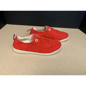 New! Womens Vionic Beach Pismo Red Canvas Slip On Shoes. Size 7. Nice Shoes!!!